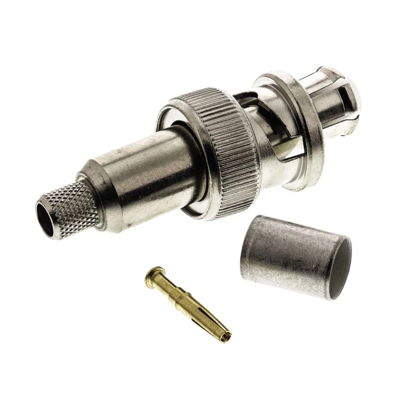 TE Connectivity Coaxial Connector Cable Male SHV, Straight Body Crimp 5051426-5