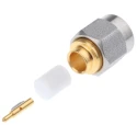 TE Connectivity SMA Series RF Coaxial Connector Cable Male SMA, 50 Ω, Straight Body, Solder Termination 1050525-1