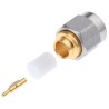 TE Connectivity SMA Series RF Coaxial Connector Cable Male SMA, 50 Ω, Straight Body, Solder Termination 1050525-1