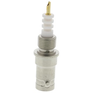 TE Connectivity Coaxial Connector Panel Mount Female SHV, Straight Body Solder 51494-2