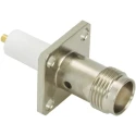 TE Connectivity TNC Series Coaxial Connector Panel Mount Female 50 Ω Straight Body Solder Termination 1057780-1
