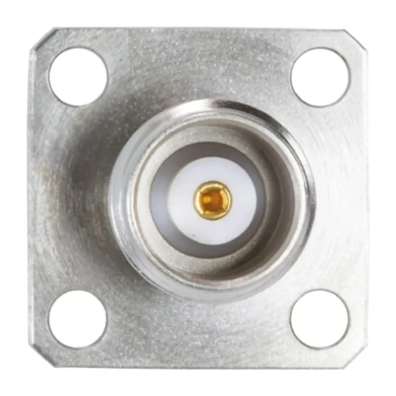 TE Connectivity TNC Series Coaxial Connector Panel Mount Female 50 Ω Straight Body Solder Termination 1057780-1