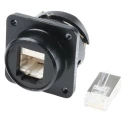 Glenair ITS Series RJ45 Connector Female Panel Mount Cat6 Straight 1 Port 