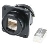 Glenair ITS Series RJ45 Connector Female Panel Mount Cat6 Straight 1 Port