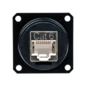Glenair IPT Series RJ45 Connector Female Panel Mount Cat6 Straight 1 Port 