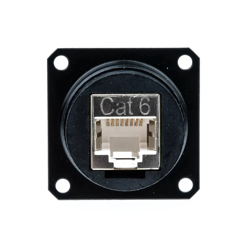 Glenair IPT Series RJ45 Connector Female Panel Mount Cat6 Straight 1 Port 
