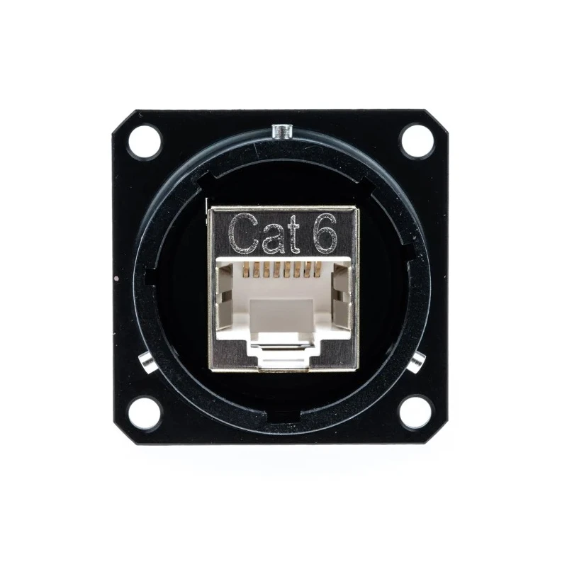 Glenair IPT Series RJ45 Connector Female Panel Mount Cat6 Straight 1 Port 