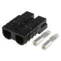 Anderson Power Products SB50 Series 2 Way Male Battery Connector, Straight Cable, 600V, 50A SB50