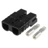Anderson Power Products SB50 Series 2 Way Male Battery Connector, Straight Cable, 600V, 50A SB50