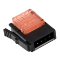 3M 4-Way IDC Connector Male for Cable, 1 Row, 3A Current, 32V AC, Model 37104-B101-00E MB
