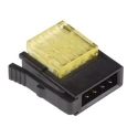 3M 4-Way IDC Connector Male for Cable, 1 Row, 3A Current, 32V AC, Gold Plated Contacts 37104-B122-00E MB