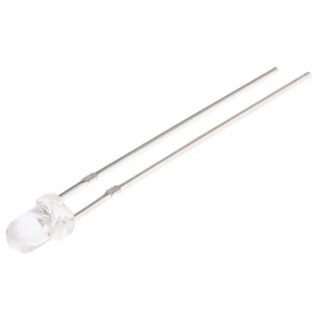 Bivar UV3TZ Series 1-LED UV LED 395 nm 40 mW 30° Viewing Angle 2-Pin Through Hole UV3TZ-395-30