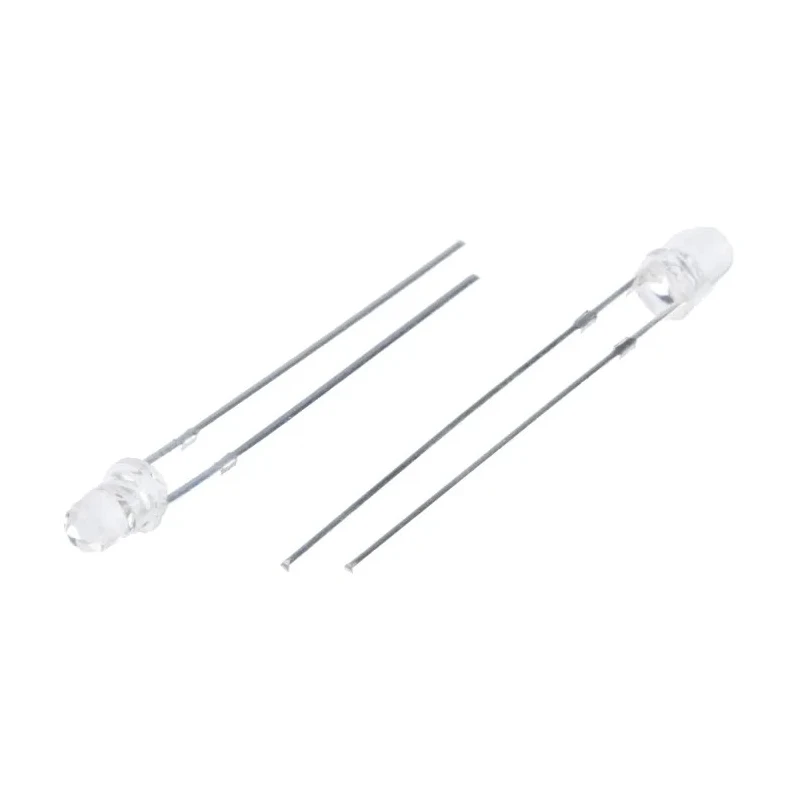 Bivar UV3TZ Series 1-LED UV LED 390 nm 20 mW 15 ° Viewing Angle, 2-Pin Through Hole UV3TZ-390-15