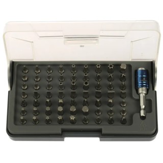 Crescent Phillips, Pozidriv, Torx, Hex, Tri-Wing Screwdriver Bit Set 64 Pieces 1/4 in Drive CBK64EU