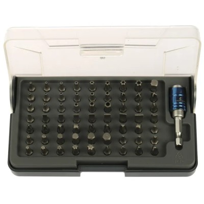 Crescent Phillips, Pozidriv, Torx, Hex, Tri-Wing Screwdriver Bit Set 64 Pieces 1/4 in Drive CBK64EU