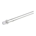 Bivar UV3TZ Series 1-LEDs UV LED 400 nm 40 mW 30 ° Viewing Angle 2-Pin Through Hole Package UV3TZ-400-30