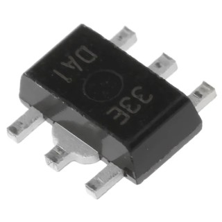 Nisshinbo Micro Devices 5-Channel Low Dropout Voltage Regulator 400 mA 3.3V SOT-89 5-Pin NJM2880U1-33-TE1