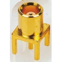 TE Connectivity MCX Series Coaxial Connector Through Hole Female MCX, 50Ω, Straight Body Solder Termination 1060984-1