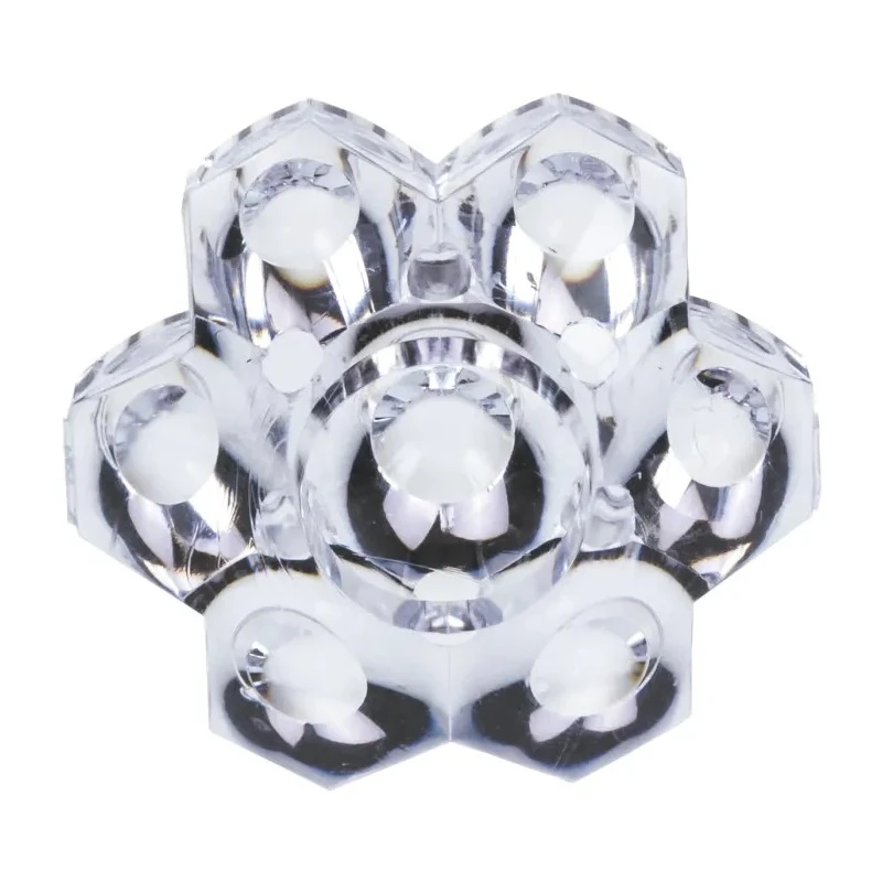 Polymer Optics Modular LED Optics Series 7-Way LED Lens, Polycarbonate, 39.2mm Diameter, 20.2mm Height, 38.5mm Length 263