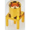 TE Connectivity MCX Series Coaxial Connector Through Hole Female 50Ω Straight Body Solder 1060984-1