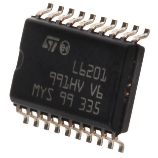 STMicroelectronics Brushed DC Motor Driver IC 48 V 1 A Full Bridge 20-Pin SOIC L6201