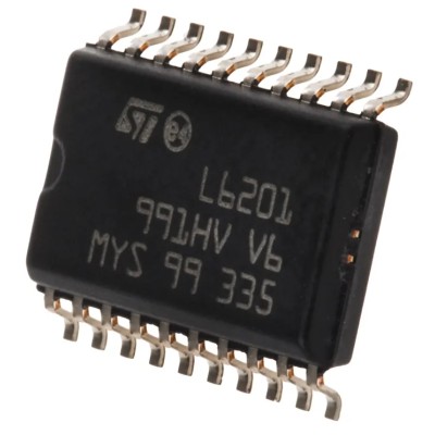 STMicroelectronics Brushed DC Motor Driver IC 48 V 1 A Full Bridge 20-Pin SOIC L6201