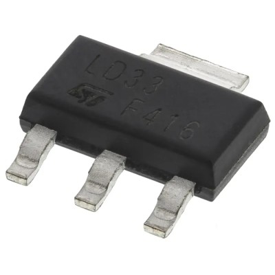 STMicroelectronics Linear Voltage Regulator 15V 800mA 4-Pin SOT-223 Surface Mount LD1117S33TR