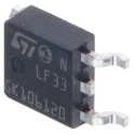 STMicroelectronics Voltage Regulator Surface Mount Positive Polarity 16V 500μA Quiescent Current 3-Pin LF33CDT-TR