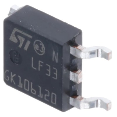 STMicroelectronics Voltage Regulator Surface Mount Positive Polarity 16V 500μA Quiescent Current 3-Pin LF33CDT-TR