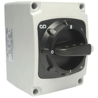 Craig & Derricott 3-Pole Base Isolator Switch IP65, 20A, 63 kW 
