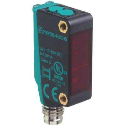 Pepperl + Fuchs Through Beam Photoelectric Sensor, Block Sensor, 10 m Detection Range, PNP Output M100/MV100-RT/76a/95/103