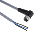 Pepperl + Fuchs Female 3 Way Right Angle to Unterminated Sensor Actuator Cable 5 m V3-WM-5M-PVC