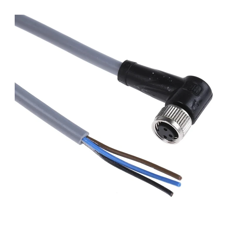 Pepperl + Fuchs Female 3 Way Right Angle to Unterminated Sensor Actuator Cable 5 m V3-WM-5M-PVC