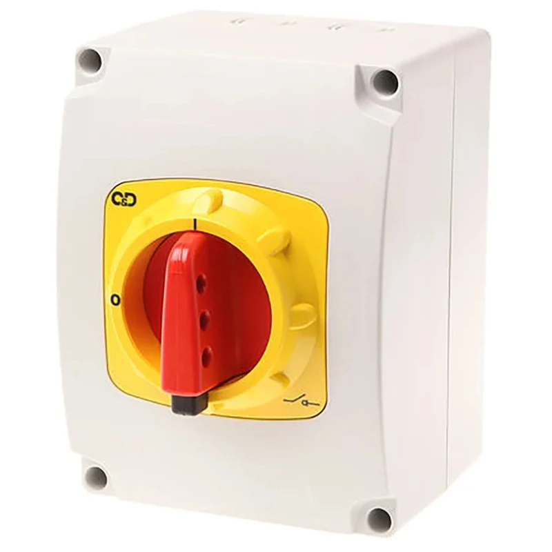 Craig & Derricott 6-Pole Base Isolator Switch IP65, 40A, 51 kW, 3-Phase, Screw Terminal 