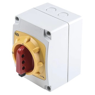 Craig & Derricott 6-Pole Base Isolator Switch IP65, 20A, 59 kW, 690V AC