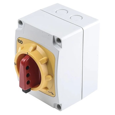 Craig & Derricott 6-Pole Base Isolator Switch IP65, 20A, 59 kW, 690V AC 