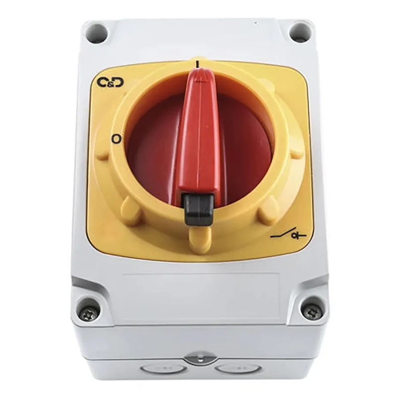 Craig & Derricott 6-Pole Base Isolator Switch IP65, 20A, 59 kW, 690V AC 