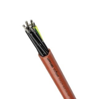 Lapp ÖLFLEX HEAT 180 SiHF Power Cable 7 Cores 1mm² 18 AWG Unscreened 50m Brown Red Silicone Rubber Sheath 0046012