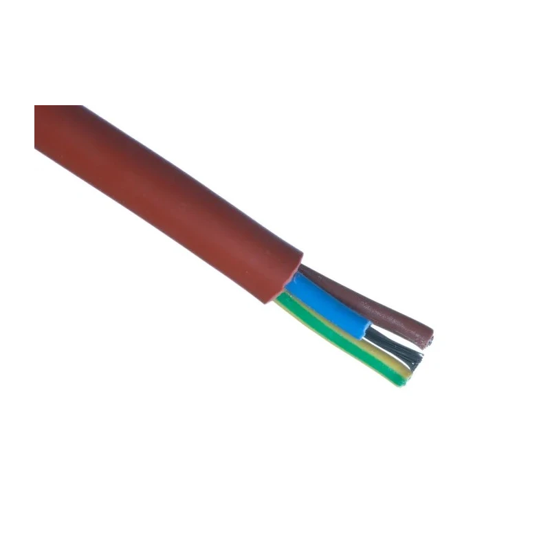 Lapp ÖLFLEX HEAT 180 SiHF Power Cable 3 Cores 16 AWG Unscreened 50 m Brown Red Silicone Rubber Sheath 0046014