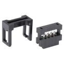 Amphenol Communications Solutions 8-Way 2 Row Shrouded IDC Female Connector for Cable 89361-708SLF