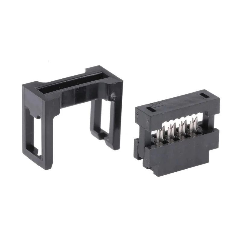 Amphenol Communications Solutions 8-Way 2 Row Shrouded IDC Female Connector for Cable 89361-708SLF