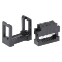 Amphenol Communications Solutions 8-Way 2 Row Shrouded IDC Female Connector for Cable 89361-708SLF