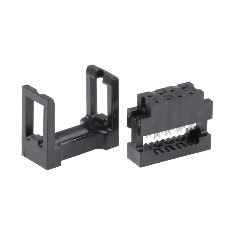 Amphenol Communications Solutions 8-Way 2 Row Shrouded IDC Female Connector for Cable 89361-708SLF