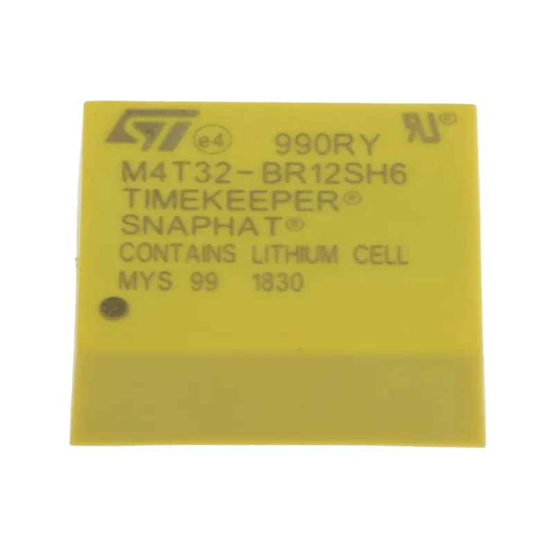 STMicroelectronics Battery Backup IC Lithium-CF Through Hole SNAPHAT 4-Pin 3 V to 2.8 V M4T32-BR12SH6