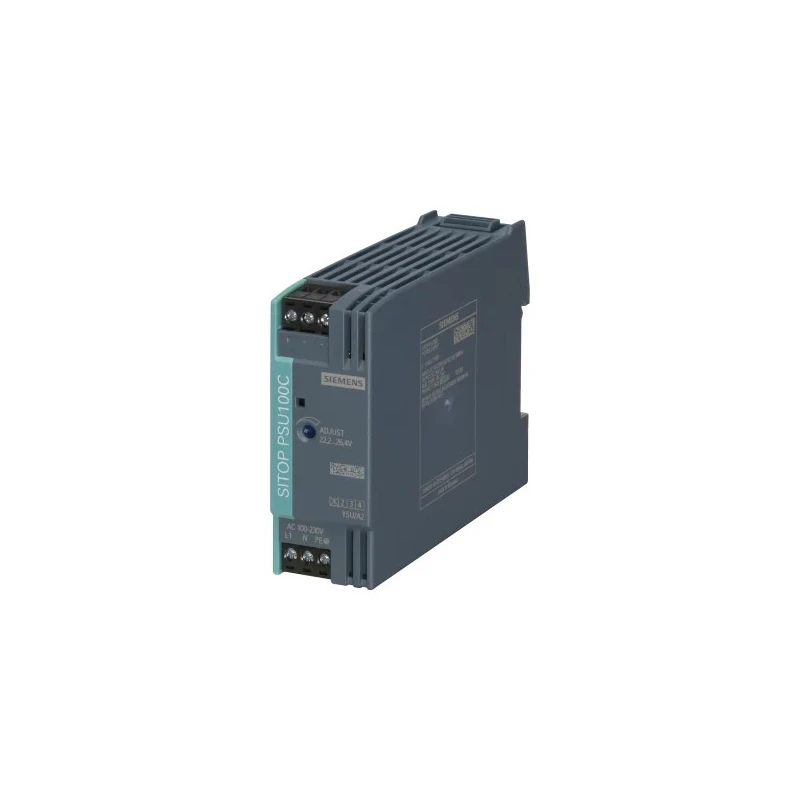 Siemens SITOP PSU100C Switched Mode DIN Rail Power Supply 264V AC/DC Input 12V DC 2A Output 24W PSU100C