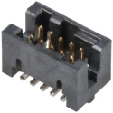 Amphenol Communications Solutions Rib-Cage Series Straight Surface PCB Header, 10 Contacts, 1.27 mm Pitch, 2 87409-105LF