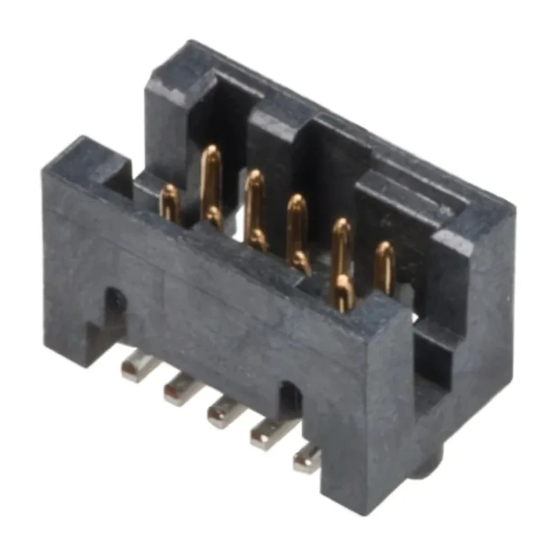 Amphenol Communications Solutions Rib-Cage Series Straight Surface PCB Header, 10 Contacts, 1.27 mm Pitch, 2 87409-105LF