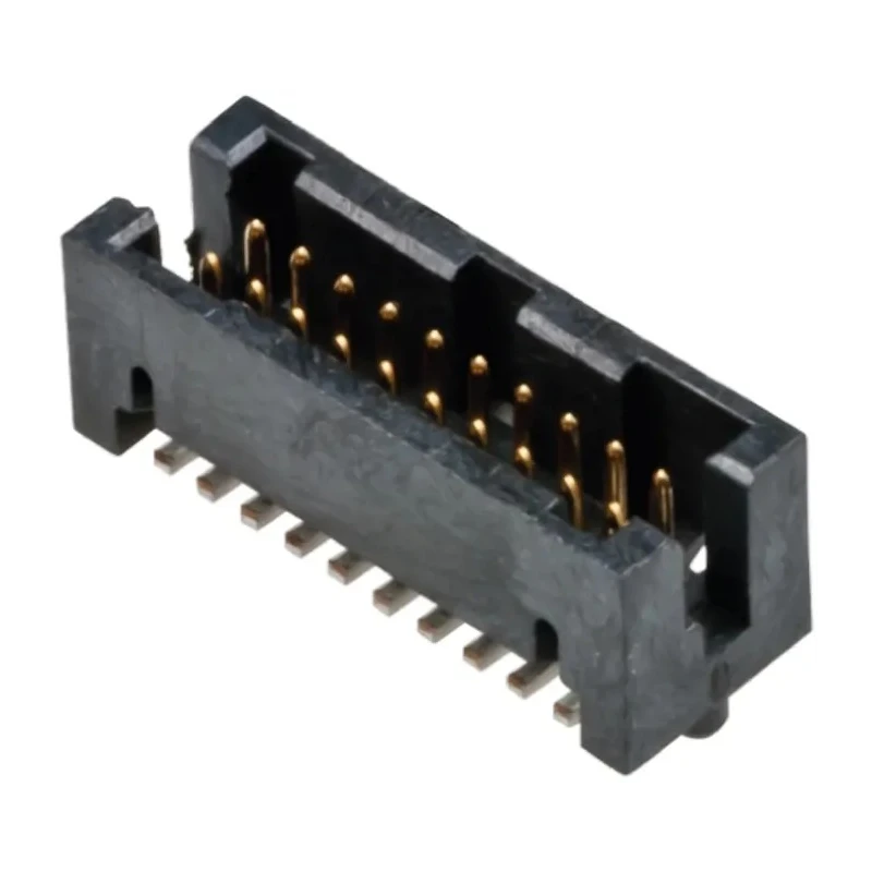 Amphenol ICC Rib-Cage Series Straight Surface PCB Header, 20 Contacts, 1.27 mm Pitch, 2 Row, Shrouded 87409-110LF