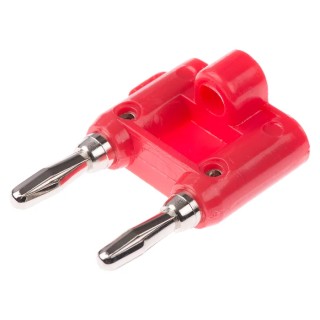 Mueller Electric Red Male Banana Plug 15A Nickel Plating BU-00247-2