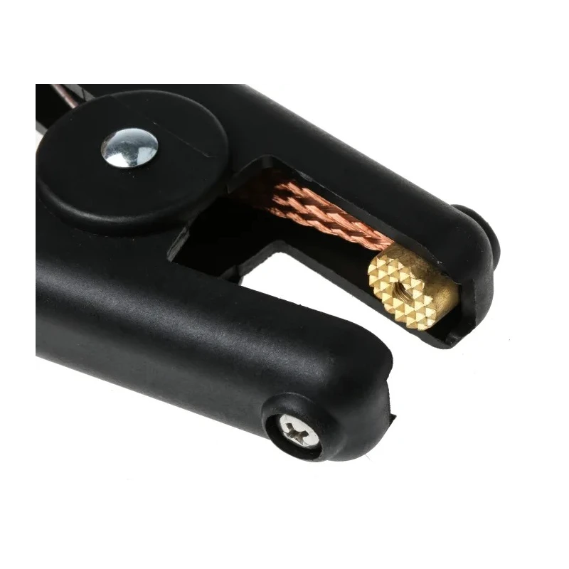 Mueller Black Crocodile Clip Copper Contact 400A Insulated BU-102W-0